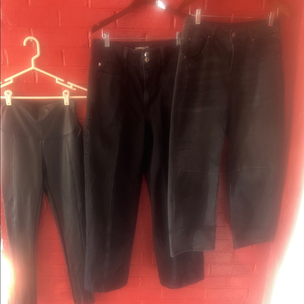 Black Pants and Leggings Set